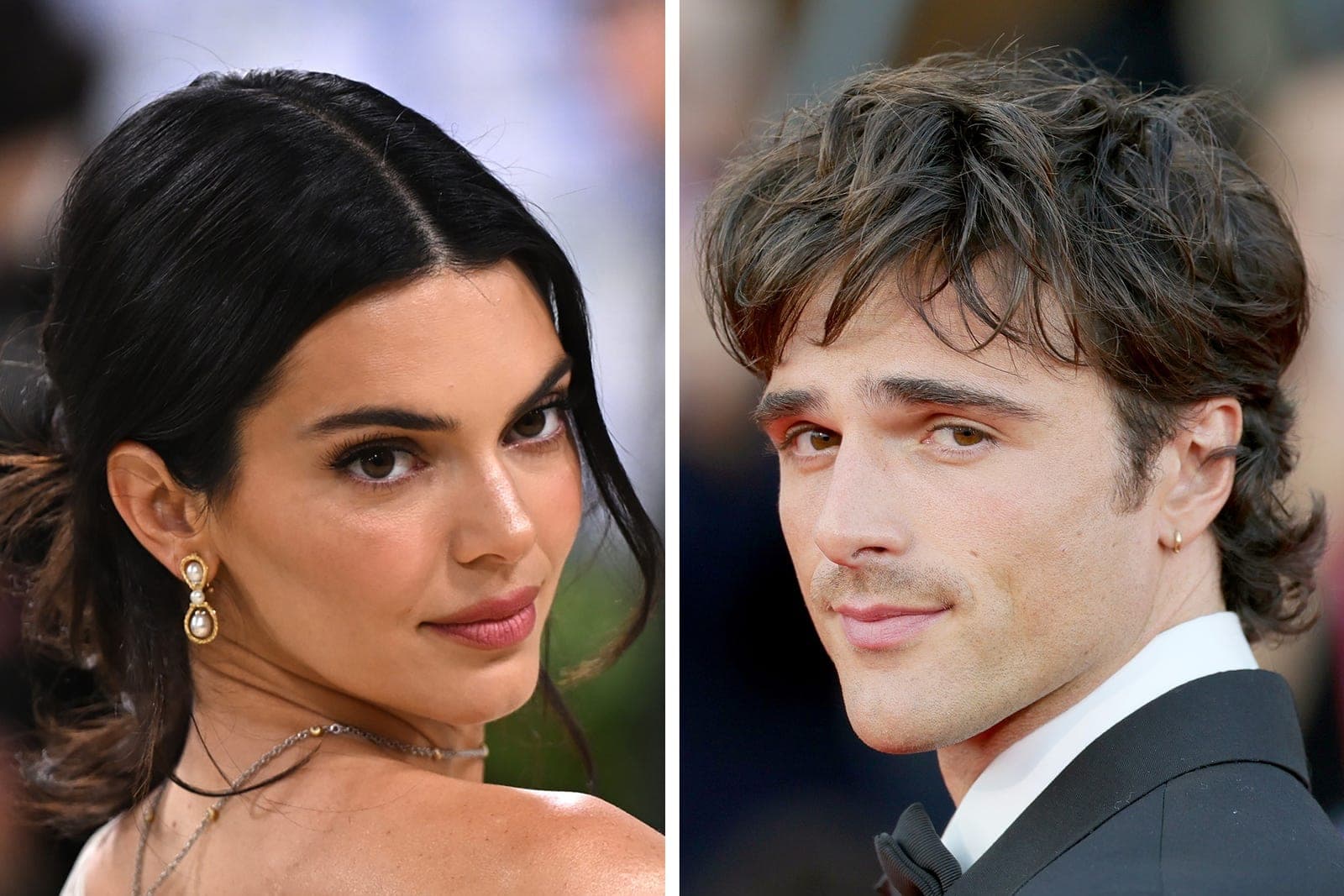Kendall Jenner and Jacob Elordi photographed at an evening event