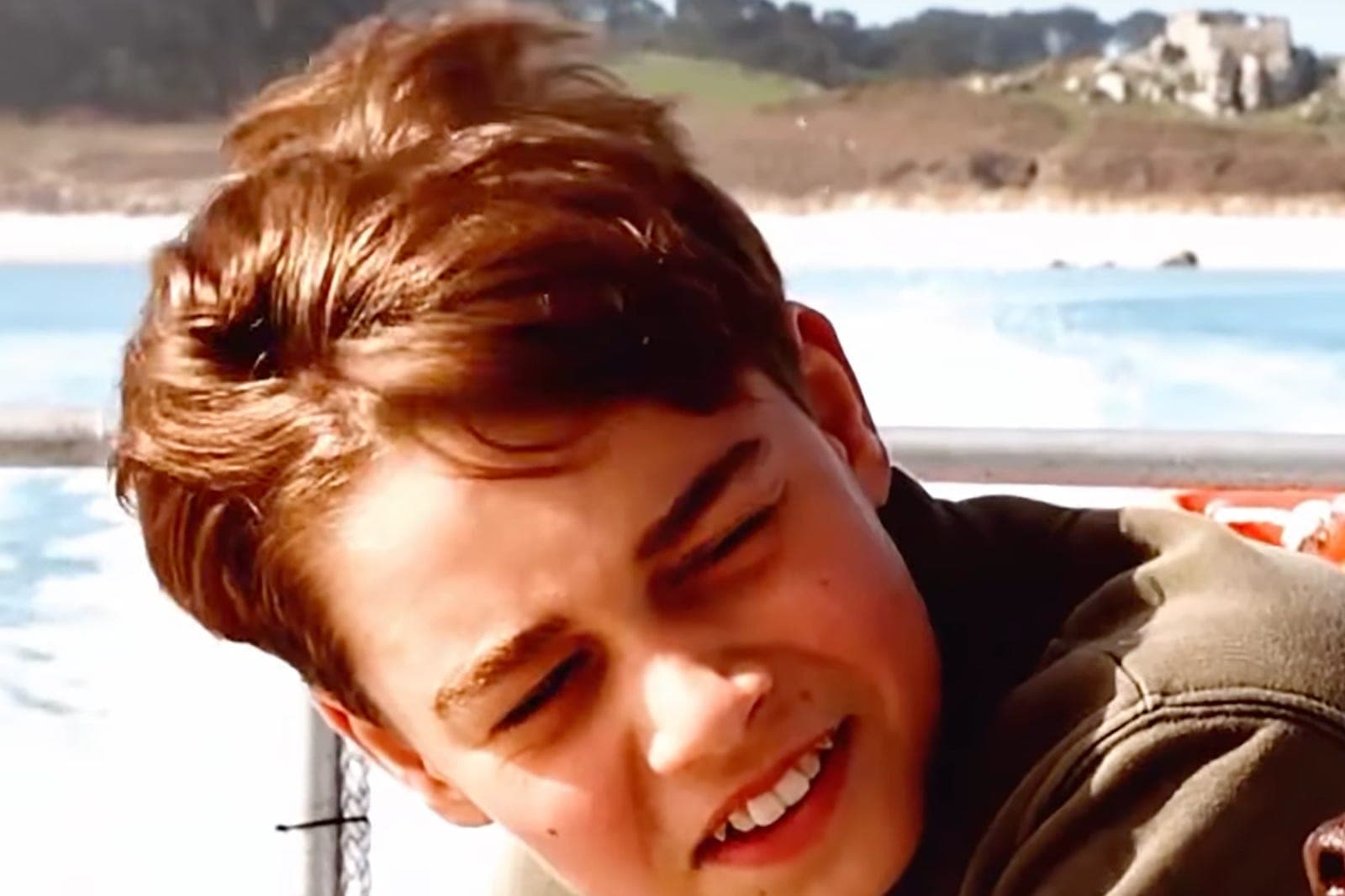 Prince George in the birthday video released by his parents