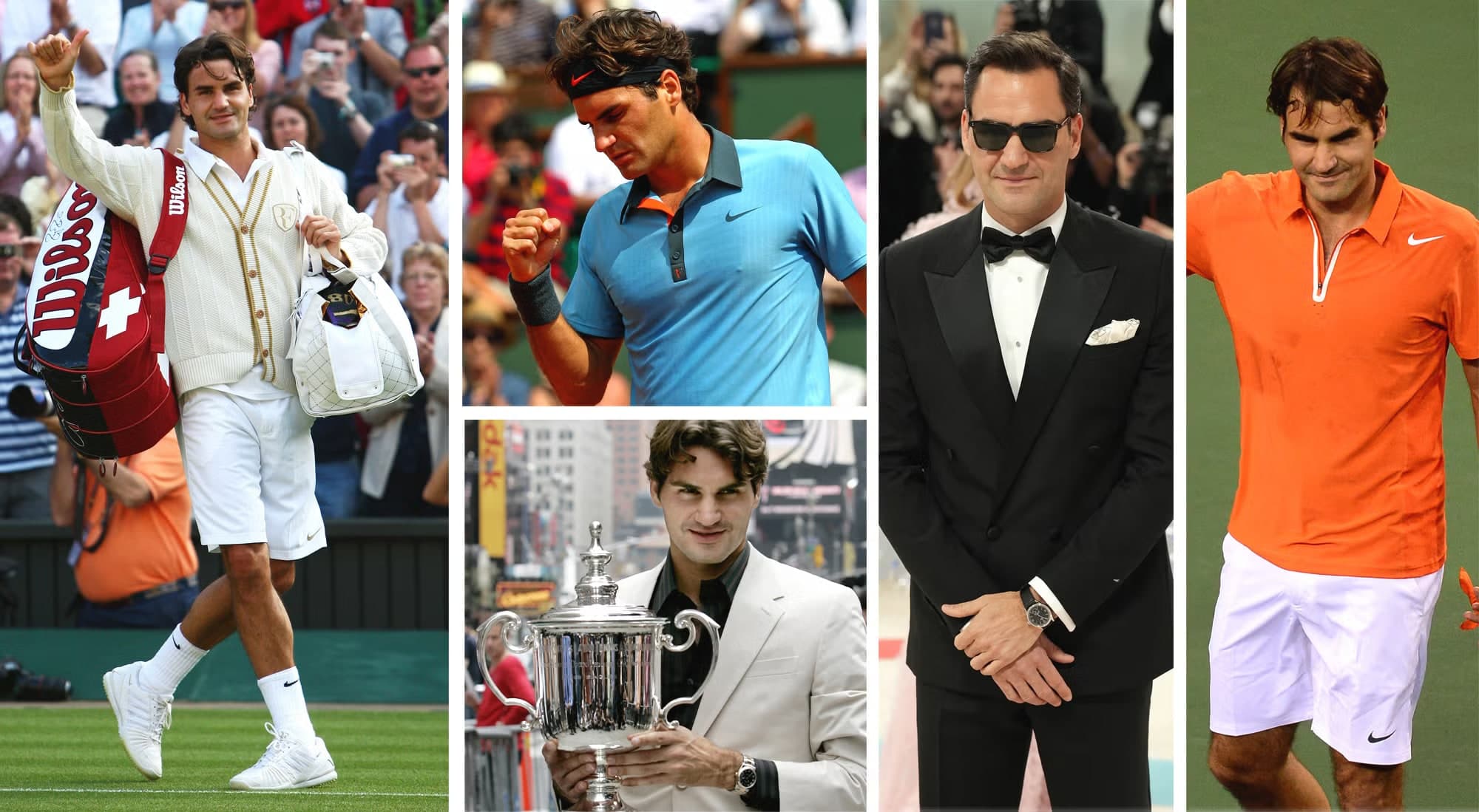 Roger Federer at the International Tennis Hall of Fame