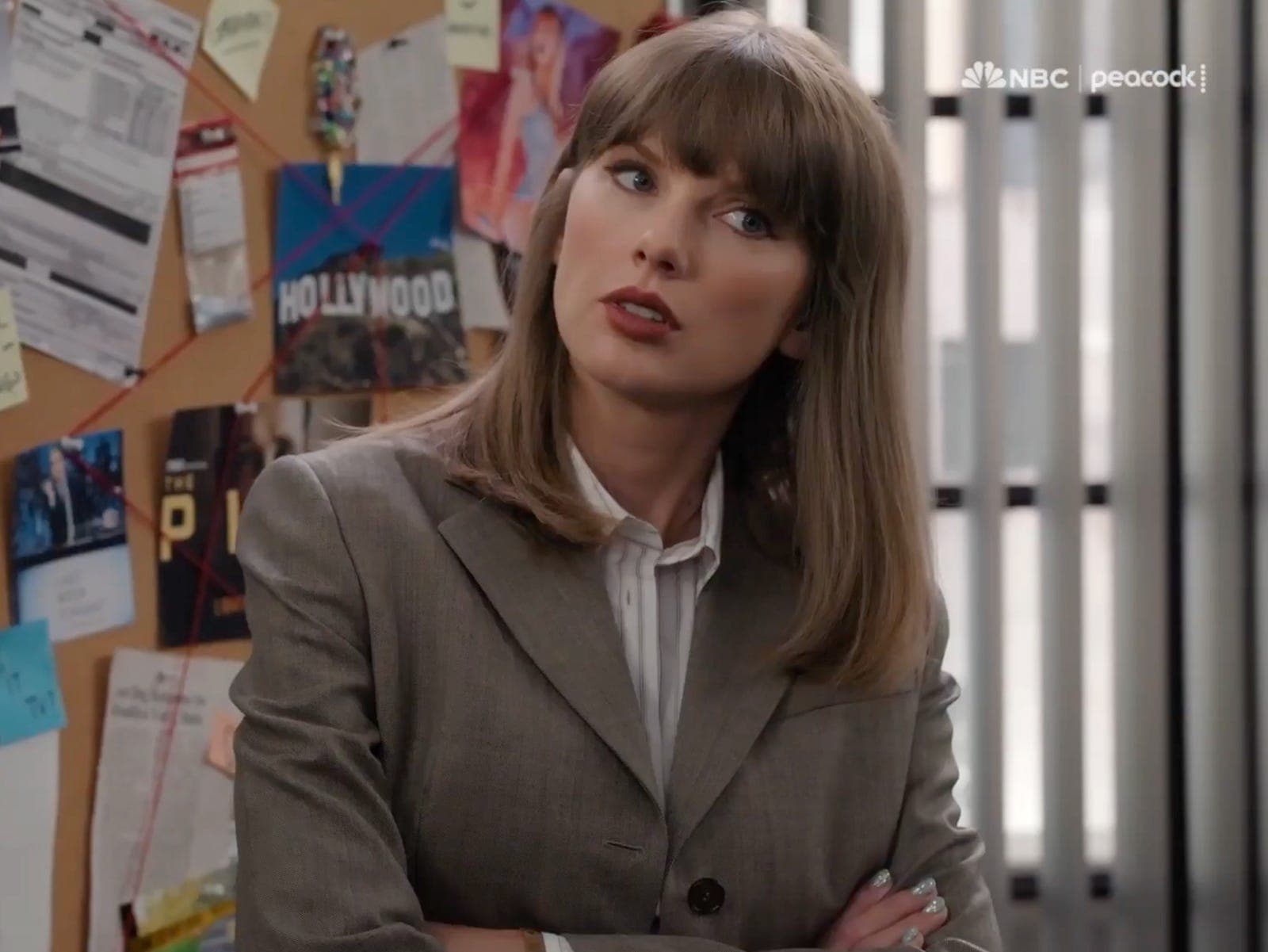A still from Taylor Swift's Emmys sketch appearance