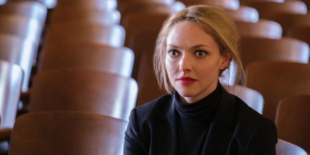 Amanda Seyfried as Elizabeth Holmes in The Dropout