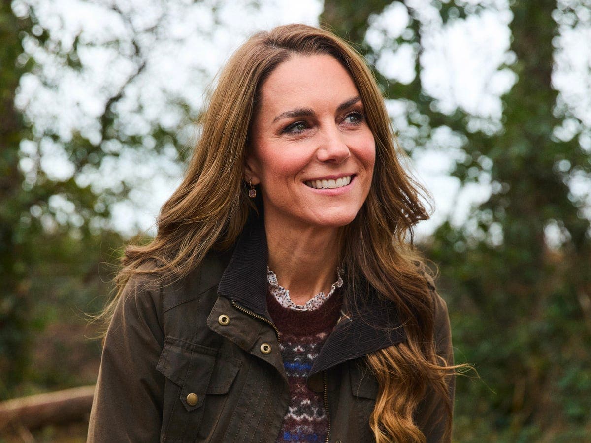 Kate Middleton, Princess of Wales, filming in the woods in Cornwall
