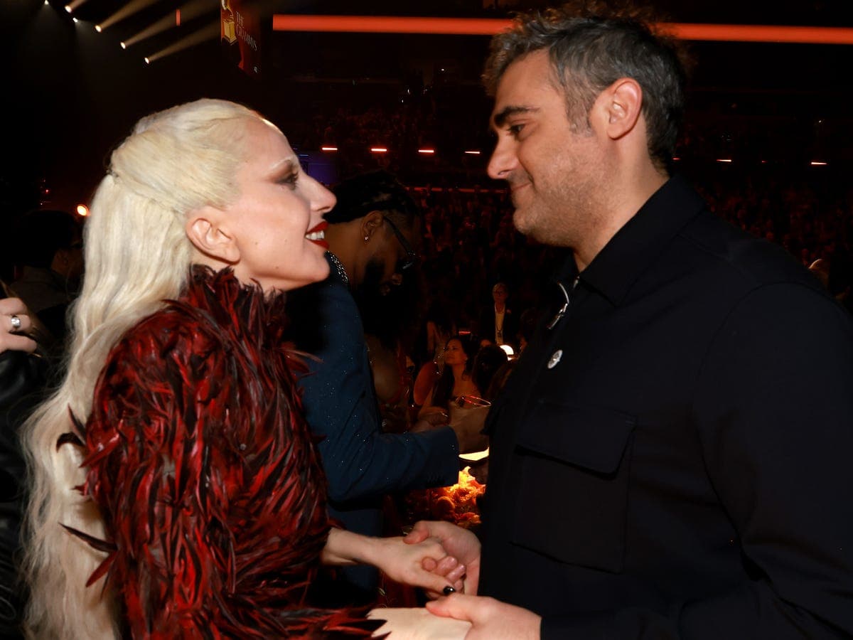 Lady Gaga and Michael Polansky at a public event
