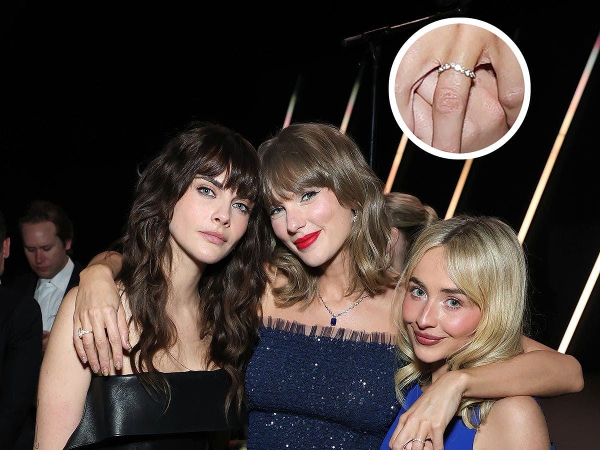 Taylor Swift's wedding band and engagement ring worn separately